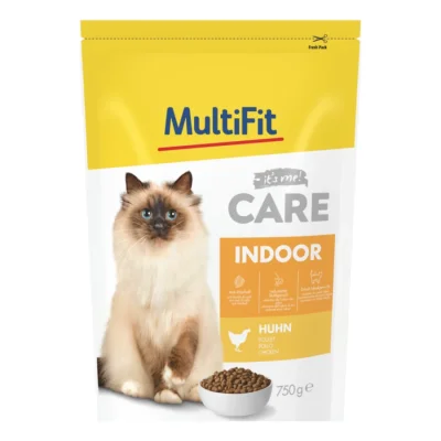 MultiFit Care Croquettes pour chat, Adulte, Intérieur, Poulet 750 g
