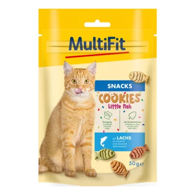 MultiFit Cookies Little Fish au saumon, 50 g
