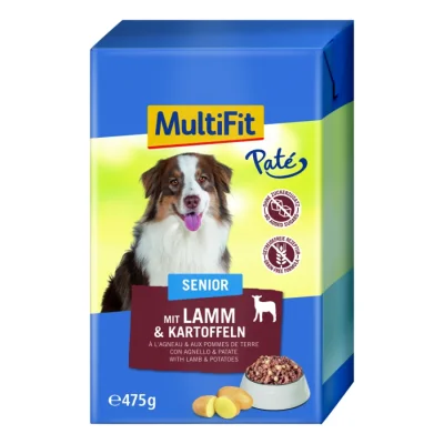 MultiFit en Pate Senior à l'Agneau & aux Pommes de terre 12 x 475 g