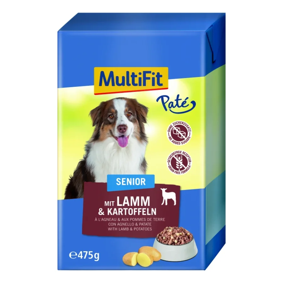 MultiFit en Pate Senior à l'Agneau & aux Pommes de terre 12 x 475 g