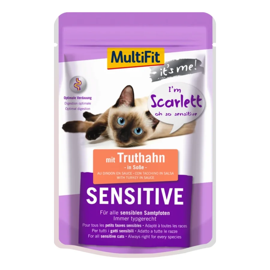 MultiFit It’s Me Scarlett Sensitive au dindon 24x85 g