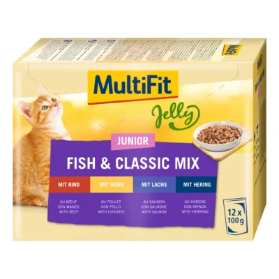 MultiFit Junior Jelly Fish & Classic Mix Multipack 12x100 g