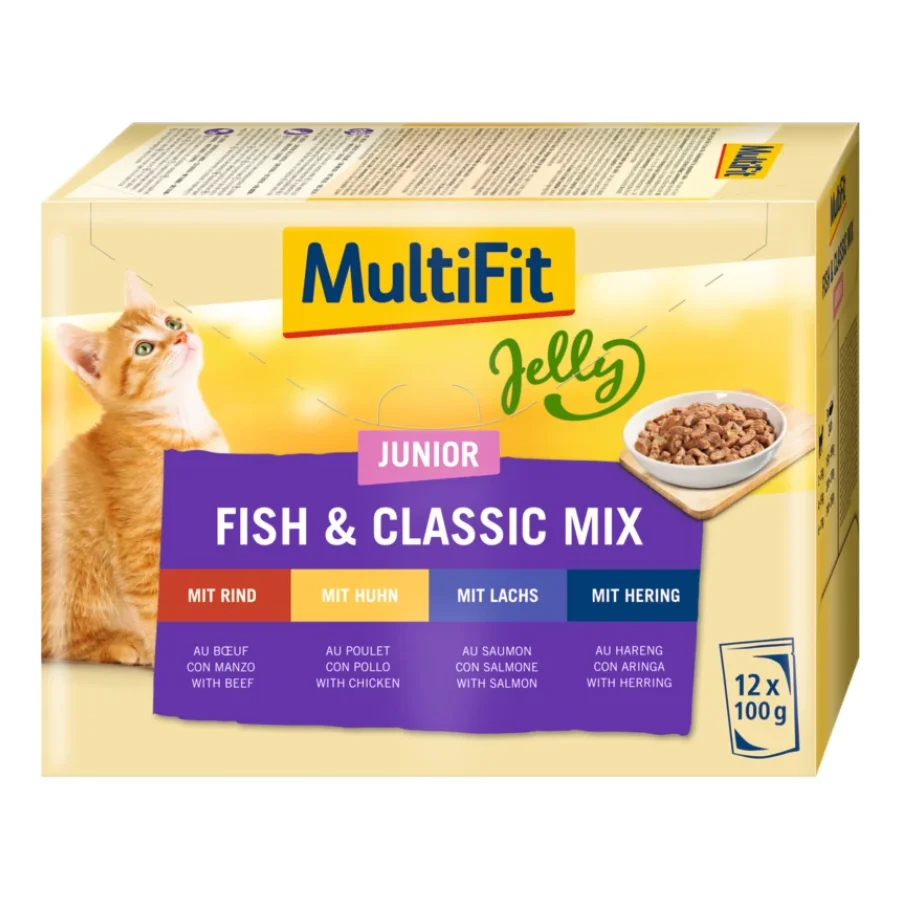 MultiFit Junior Jelly Fish & Classic Mix Multipack 12x100 g