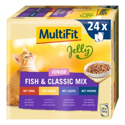 MultiFit Junior Jelly Fish & Classic Mix Multipack 24x100 g