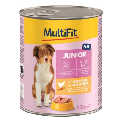 MultiFit Junior Pate volaille aux carottes 24x800 g