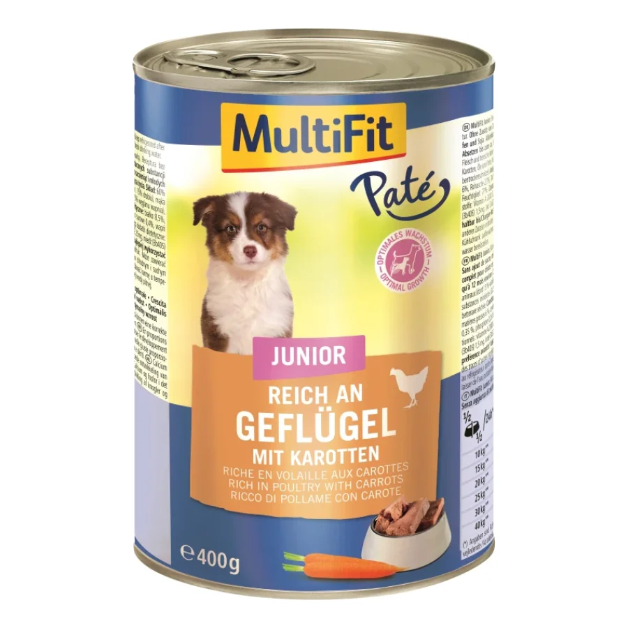 MultiFit Junior Pate Volaille et carottes 6x400 g