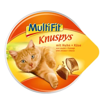MultiFit Knuspys 7 x 60 g Poulet et fromage