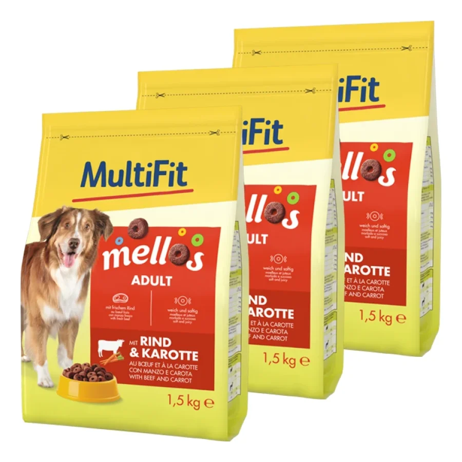 MultiFit Mellos 3 x 1,5 kg au bœuf et aux carottes 3x1,5 kg