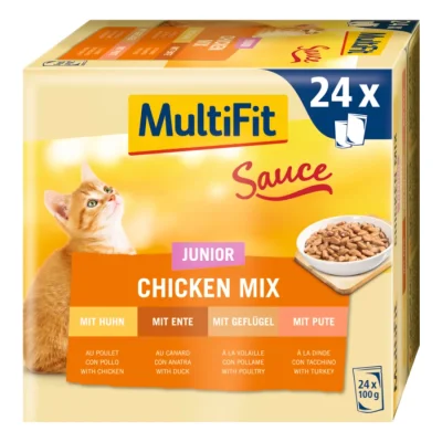 MultiFit Multi pack Junior Sauce Chicken Mix 24x100 g