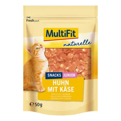 MultiFit naturel Poulet & Fromage Junior 4 x 50 g
