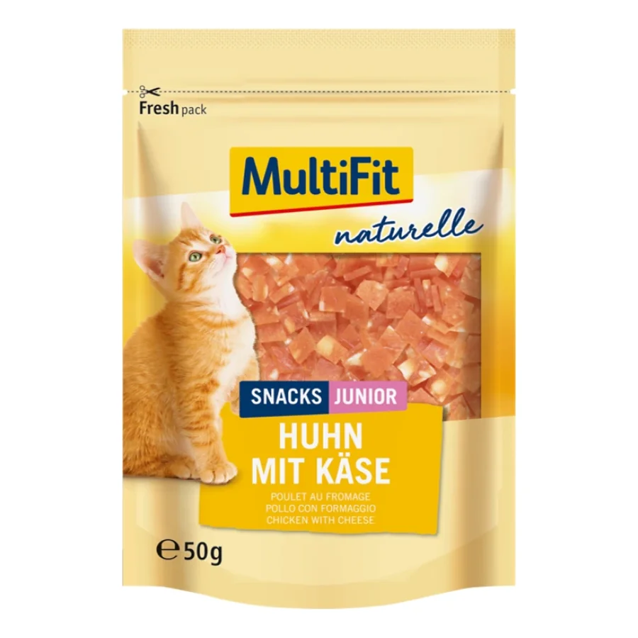 MultiFit naturel Poulet & Fromage Junior 4 x 50 g