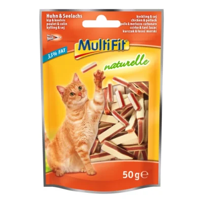 MultiFit Naturelle Sandwich Poulet & Colin 4 x 50 g