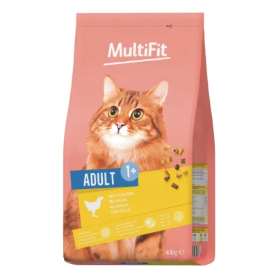 MultiFit nourriture sèche pour chat, adulte Poulet 4 kg