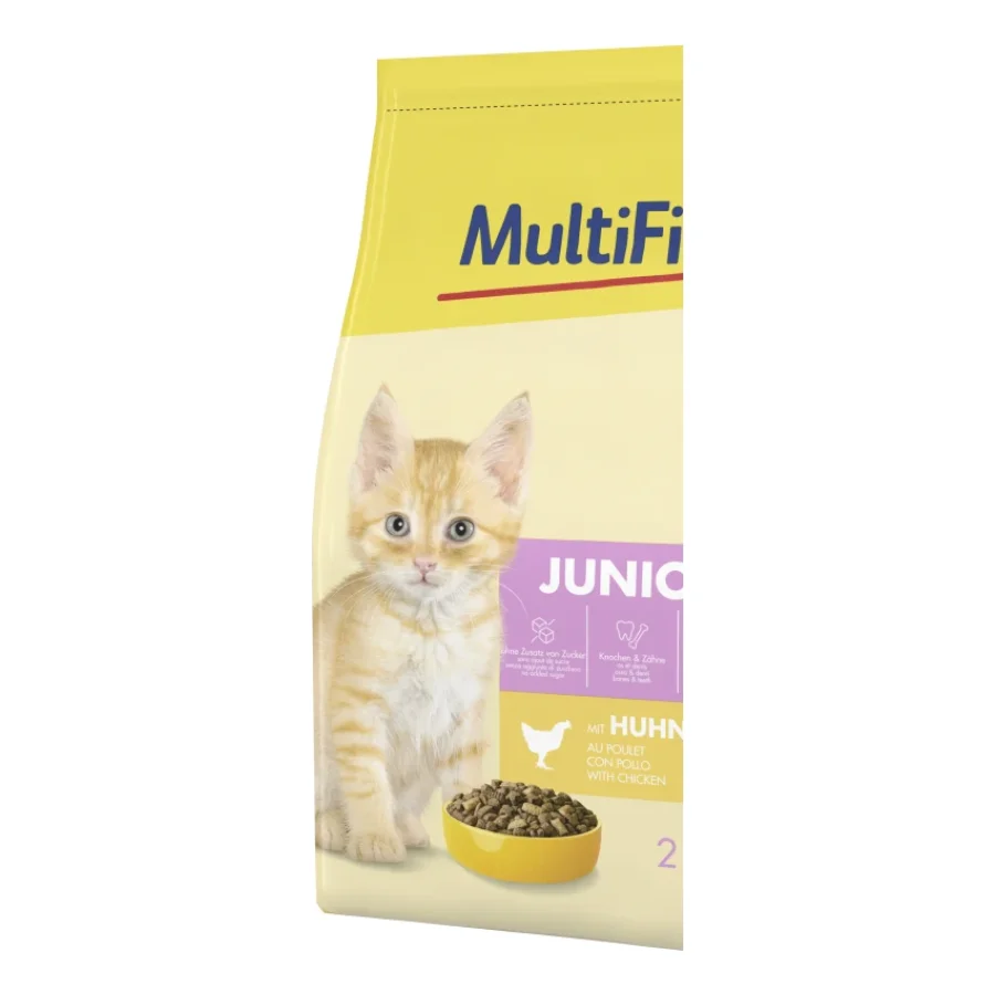 MultiFit nourriture sèche pour chat, junior, poulet 2 kg