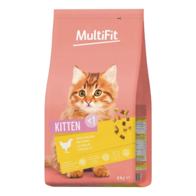MultiFit nourriture sèche pour chat, junior, poulet 4 kg