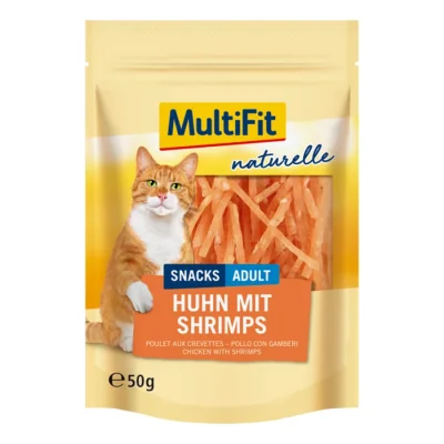 MultiFit Poulet naturel aux crevettes 4 x 50 g