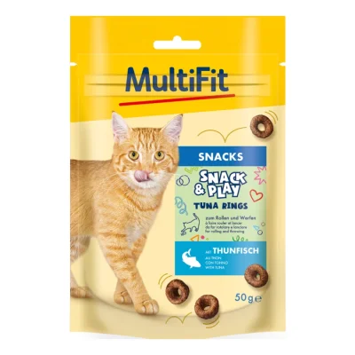 MultiFit Snack&Play Tuna Rings, 50 g