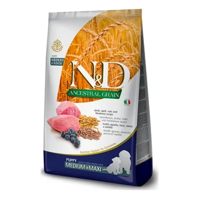 N&D Farmina Ancestral Grain Medium/Maxi Puppy Agneau 2x12 kg