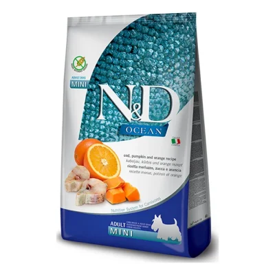 N&D Farmina Ocean Mini Adult Cabillaud 2x7 kg