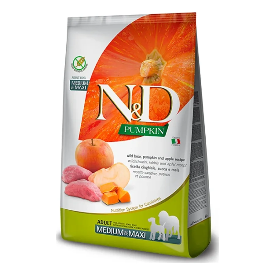 N&D Farmina Pumpkin Medium/Maxi Adult Sanglier 2x12 kg