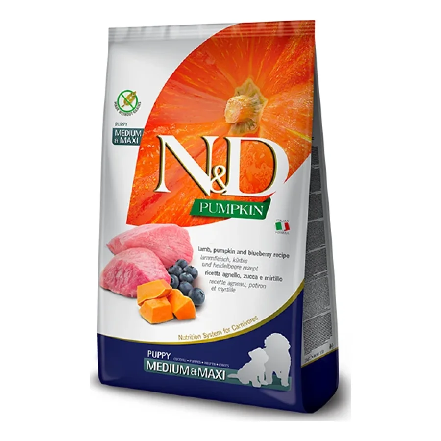 N&D Farmina Pumpkin Medium/Maxi Puppy Agneau 2x12 kg