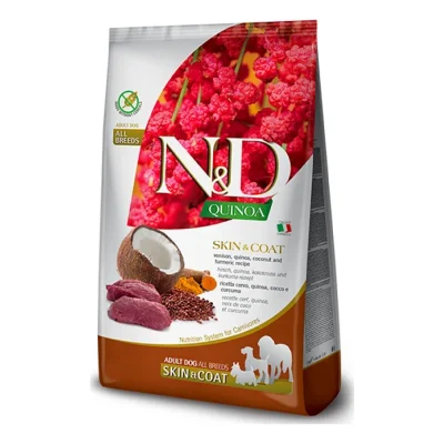N&D Farmina Quinoa Adult Skin & Coat Cerf 2x7 kg