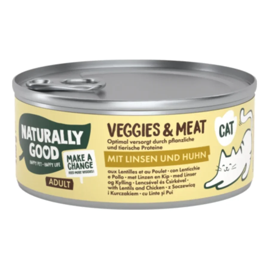 Naturally Good Veggies &amp; Meat 12x100g Lentilles et poulet