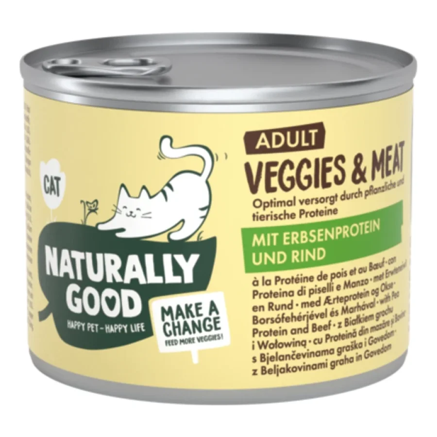 Naturally Good Veggies &amp; Meat 6x200g Pois et bœuf