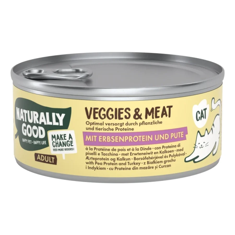 Naturally Good Veggies &amp; Meat Protéine de pois &amp; dinde 12x100 g