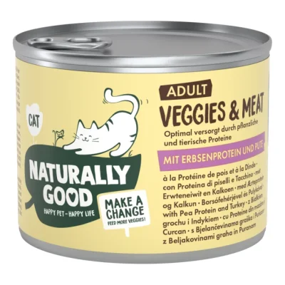 Naturally Good Veggies &amp; Meat Protéine de pois &amp; dinde 6x200 g