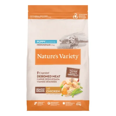 Nature's Variety Healthy Grains Puppy Med/Max Poulet 10kg
