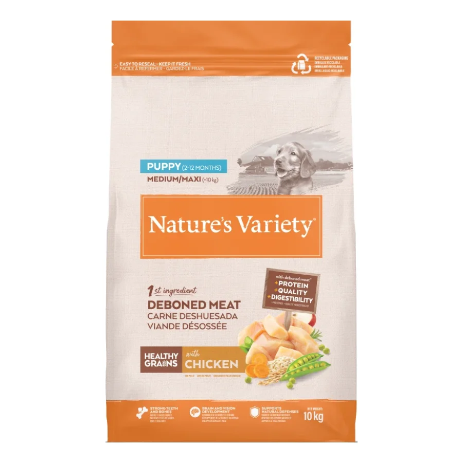 Nature's Variety Healthy Grains Puppy Med/Max Poulet 10kg
