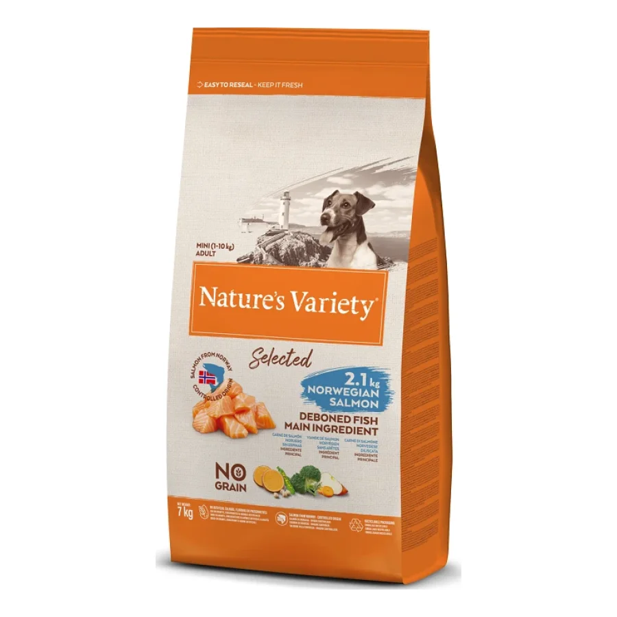 Nature's Variety Nature’s Variety Selected Mini Adult Saumon 7 kg