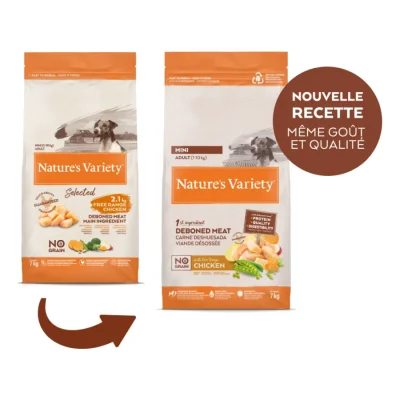 Nature's Variety No Grain Mini Adulte poulet 7 kg
