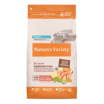Nature's Variety No Grain Puppy Med/Max Saumon 3 kg
