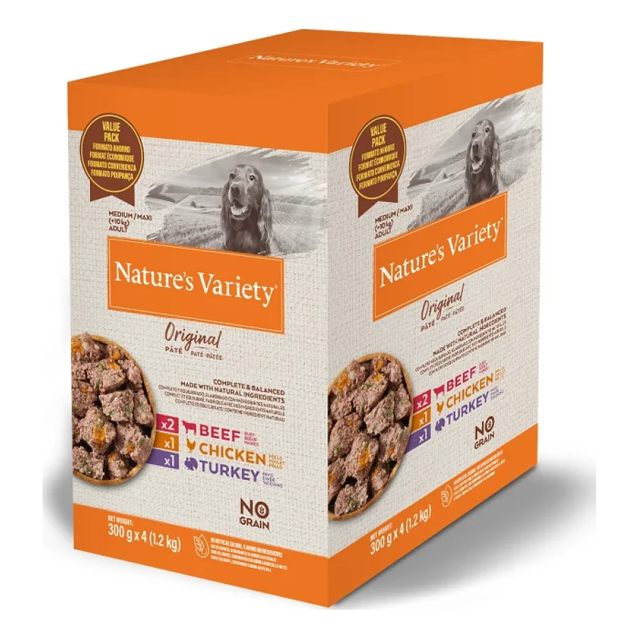 Nature's Variety Original pâté Medium/Maxi Multipack 4 x 300 g