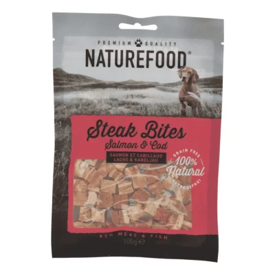 NATUREFOOD Steak Bites 3x100 g Saumon