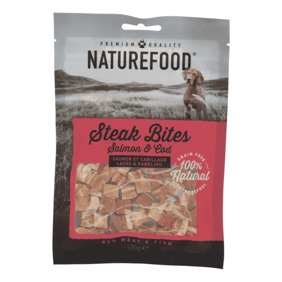 NATUREFOOD Steak Bites 3x100 g Saumon