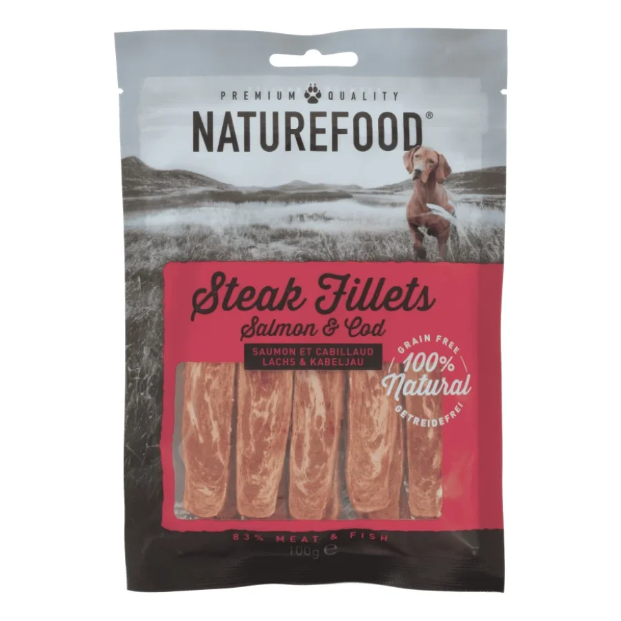 NATUREFOOD Steak Filet 3 x 100 g Saumon