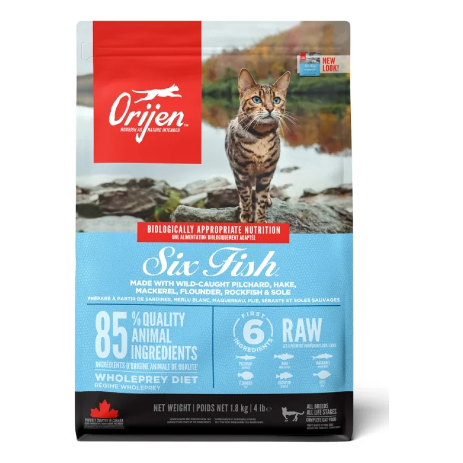 Orijen Croquettes chat Six Fish 1,8 kg