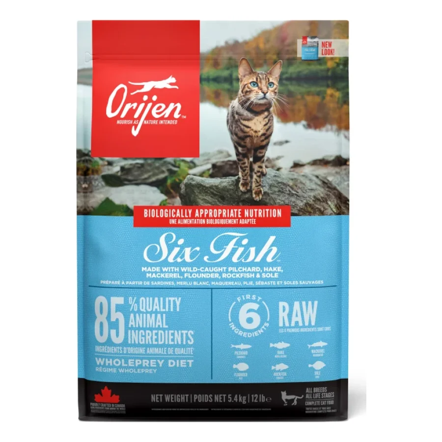 Orijen Croquettes chat Six Fish 5,4 kg