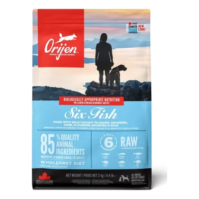 Orijen Croquettes chien Six Fish 2x2 kg
