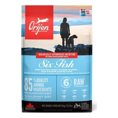 Orijen Croquettes chien Six Fish 2x6 kg