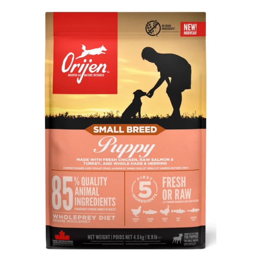 Orijen Small Breed Puppy Poulet, dinde & poisson 4,5 kg