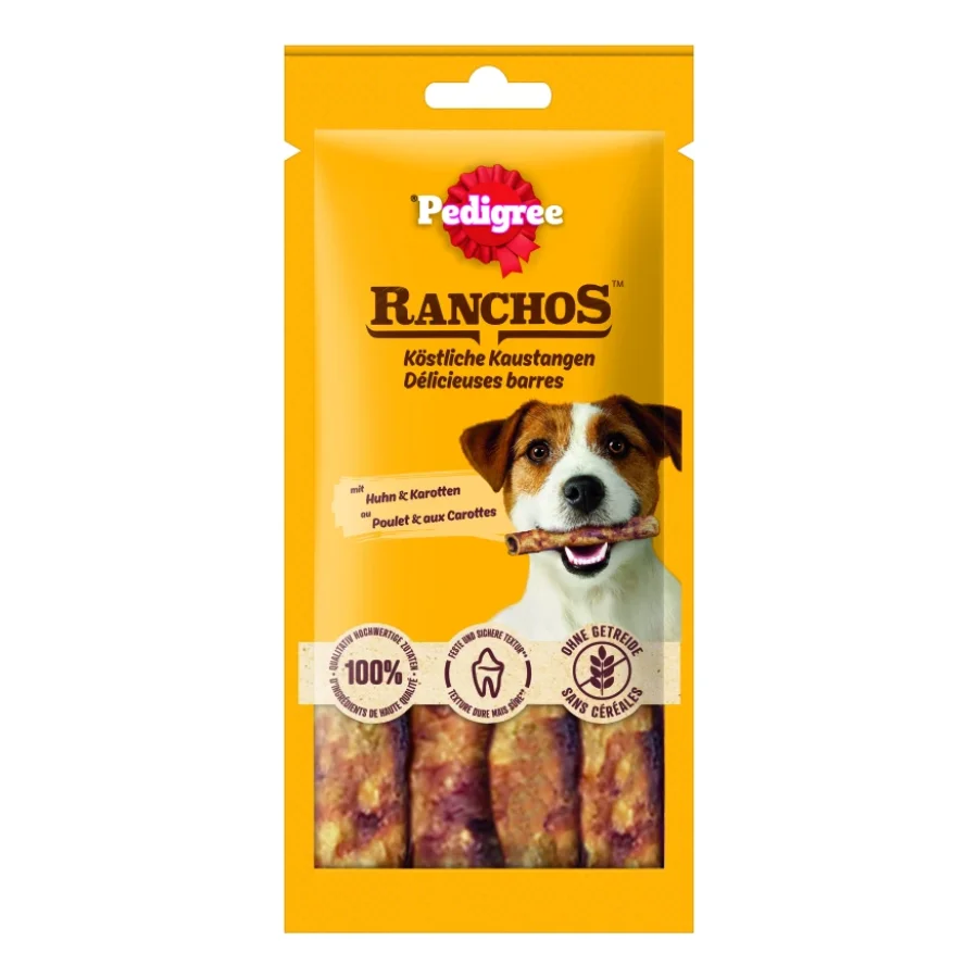 Pedigree Bâtons à mâcher Ranchos au Poulet & Carottes 12 x 40 g