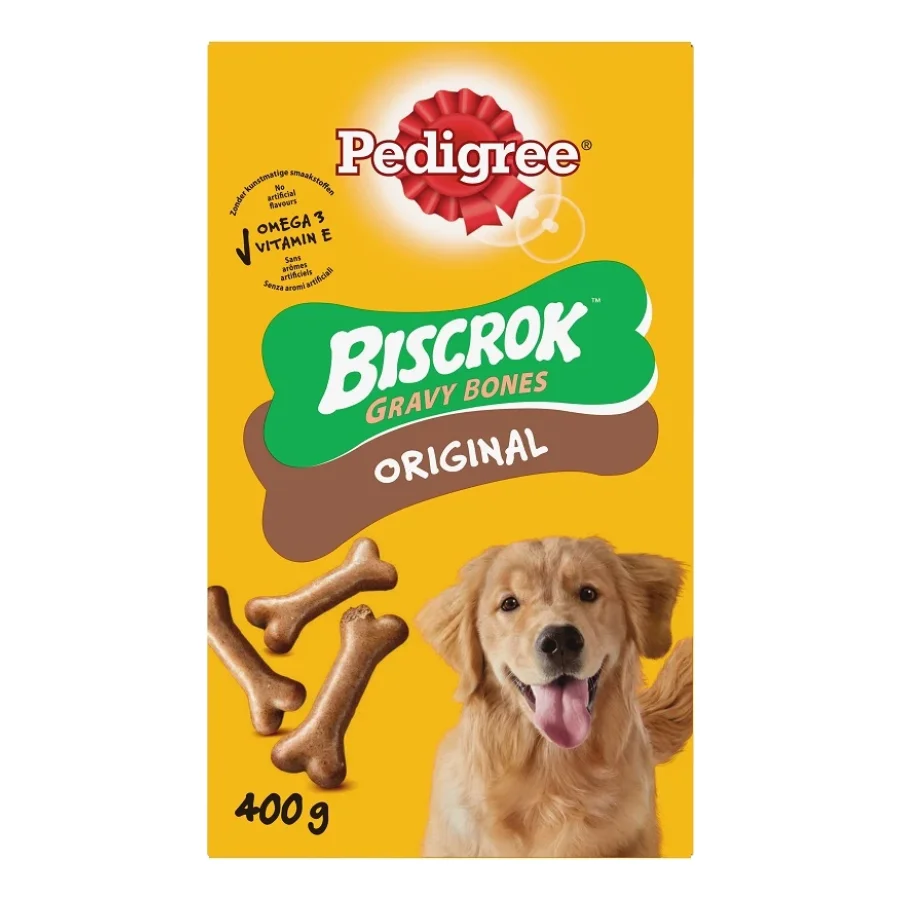 Pedigree Biscrok Gravy Bones Biscuits pour chien 400g