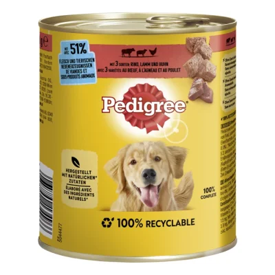 Pedigree Classic 12 x 800g Bœuf, agneau et poulet