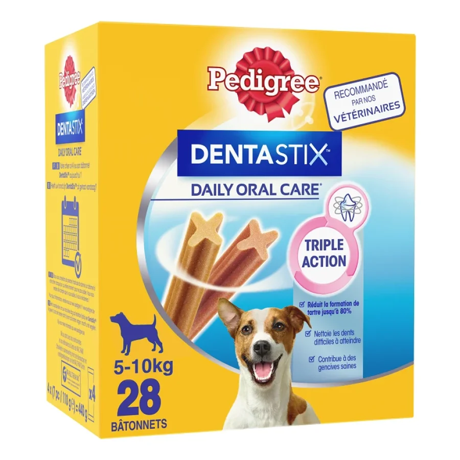 Pedigree Dentastix Bâtonnets hygiène bucco-dentaire pour petit chien 28 pcs 440 g