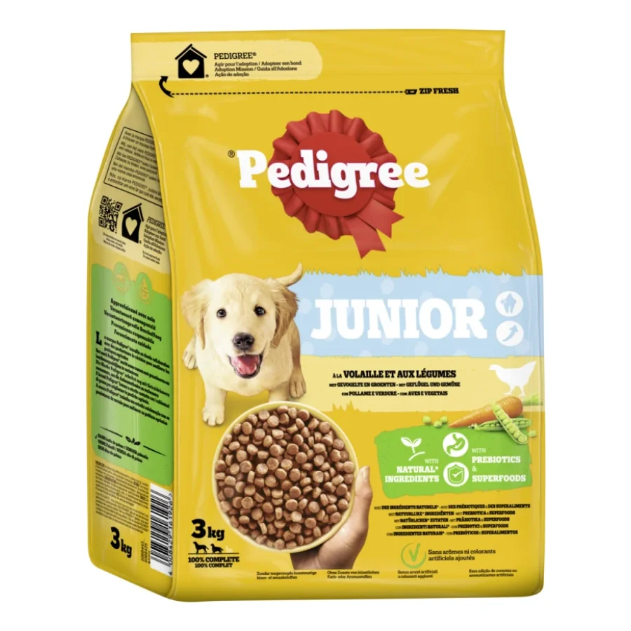 Pedigree Junior à la volaille et aux légumes 3 kg