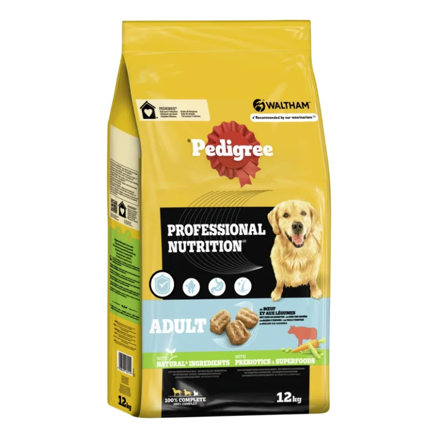 Pedigree Professional Nutrition Adult Bœuf et légumes 12 kg